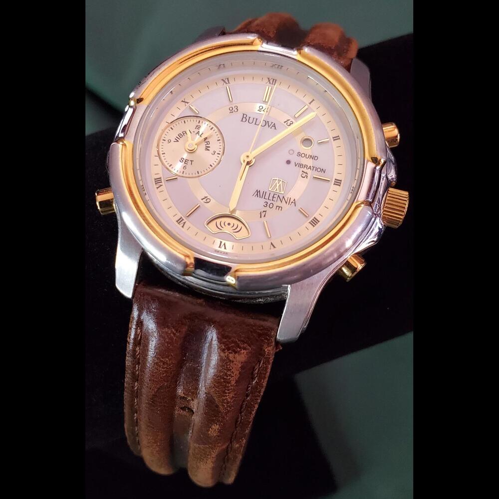Bulova Millennia Men's Watch with Brown Leather Strap